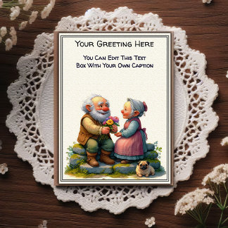 Cartão Postal Whimsical Everyday Sentiment Storybook Art