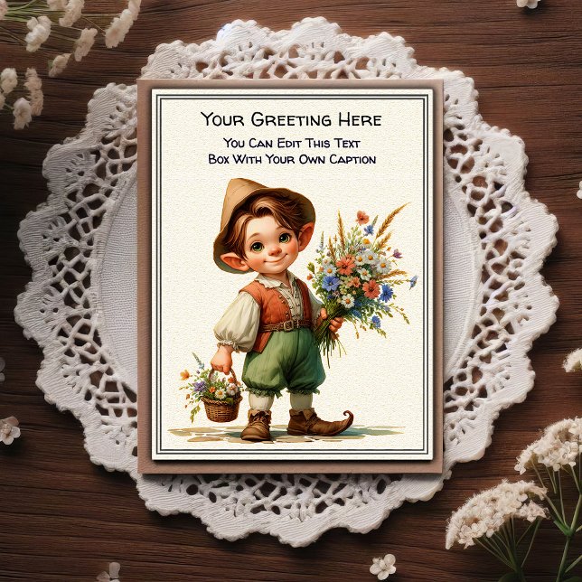 Cartão Postal Whimsical Everyday Sentiment Storybook Art   (Criador carregado)