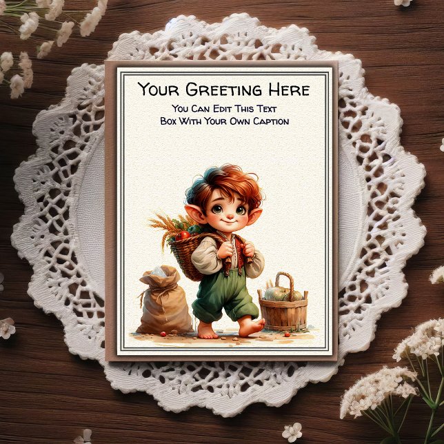 Cartão Postal Whimsical Everyday Sentiment Storybook Art   (Criador carregado)