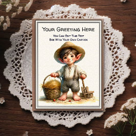 Cartão Postal Whimsical Everyday Sentiment Storybook Art  