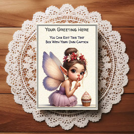 Cartão Postal Whimsical Everyday Sentiment Storybook Fairy