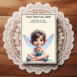 Cartão Postal Whimsical Everyday Sentiment Storybook Fairy
