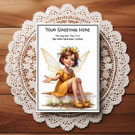 Cartão Postal Whimsical Everyday Sentiment Storybook Fairy