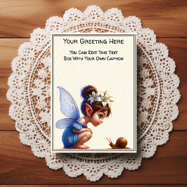 Cartão Postal Whimsical Everyday Sentiment Storybook Fairy