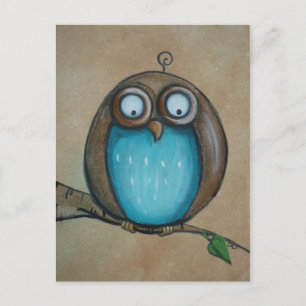 Cartão postal Whimsical Owl