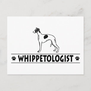 Cartão Postal Whippet Humoroso