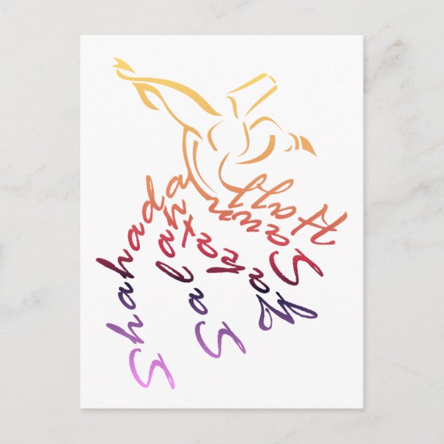 Cartão Postal Whirling Dervish (Frente)