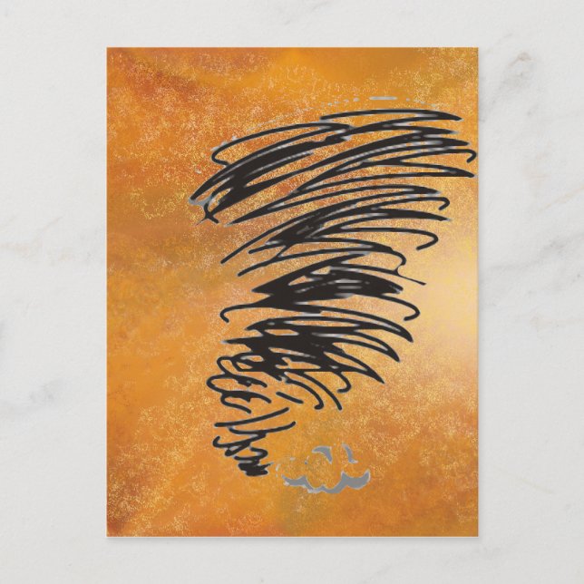 Cartão Postal Whirling Tornado (Frente)