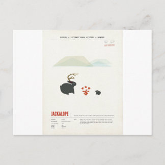Cartão Postal Whiskey Jackalope