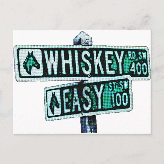 Cartão Postal Whiskey Rode e Easy Street 2 (Frente)