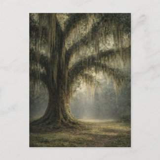 Cartão Postal Whispering Oak | Nature Postcard | Moody Woodland 