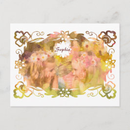 Cartão Postal Whispers of Magic: Two Fairy Friends in a Garden