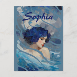 Cartão Postal Whispers of the Ocean Goddess