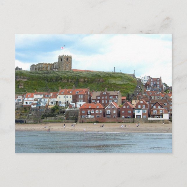 Cartão Postal Whitby no North Yorkshire (Frente)