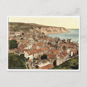 Cartão Postal Whitby, Robin Hood's Bay, Yorkshire, Inglaterra ra