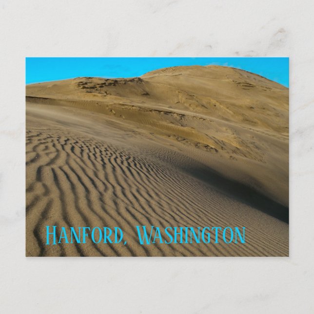 Cartão Postal White Bluffs Dunes Hanford Washington EUA (Frente)