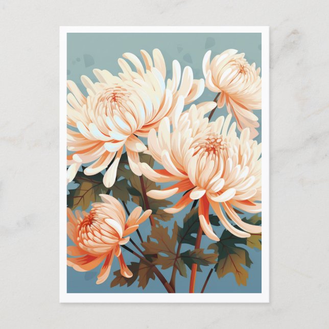 CARTÃO POSTAL WHITE FLOWERS #1 (Frente)