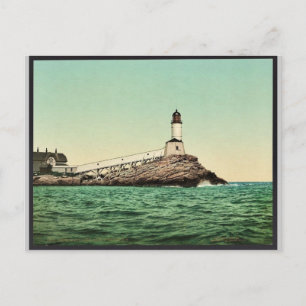 Cartão Postal White Island Light, Isles of Shoals, N.H. Rara Pho