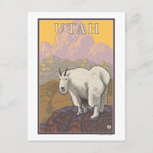 Cartão Postal White Mountain GoatUtah