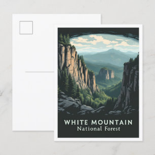 Cartão Postal White Mountain National Forest New Hampshire EUA