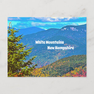 Cartão Postal White Mounts New Hampshire Postcard