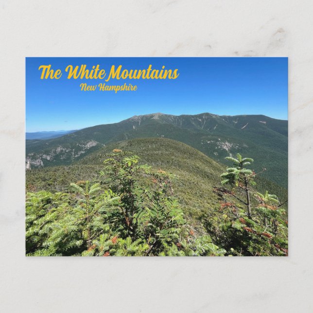 Cartão Postal White Mounts New Hampshire Postcard (Frente)
