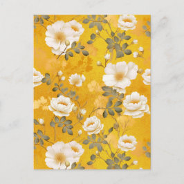 Cartão Postal White Roses Chiyogami