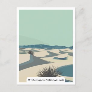 Cartão Postal White Sands National Park, Novo México EUA