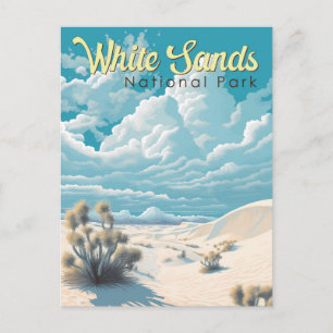 Cartão Postal White Sands National Park Viagem Art Vintage