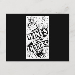 Cartão Postal White Vinhos e Líquidos