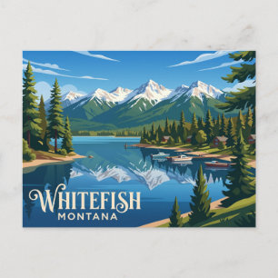 Cartão Postal Whitefish EUA