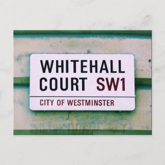 Cartão Postal Whitehall Court - Sinal Westminster