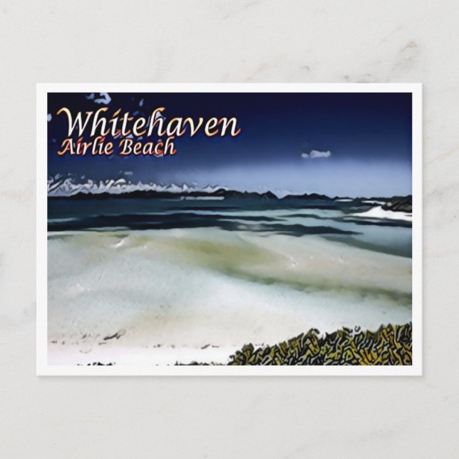 Cartão Postal Whitehaven - Airlie Beach - Austrália - (Frente)