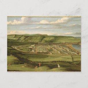 Cartão Postal Whitehaven, Cumbria, Mostrando Flatt Hall, c.1730-