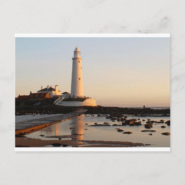 CARTÃO POSTAL WHITLEY BAY LIGHTHOUTH (Frente)