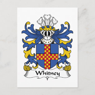 Cartão Postal Whitney Family Crest