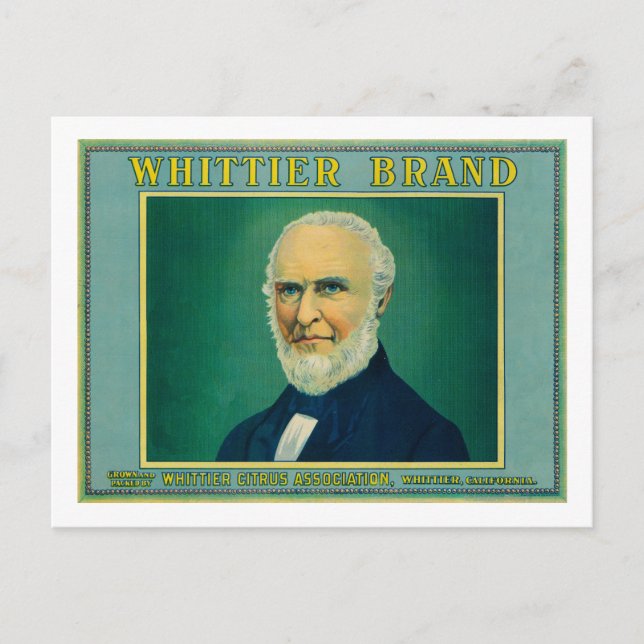 Cartão Postal Whittier com Etiqueta de LimãoWhittier, CA (Frente)