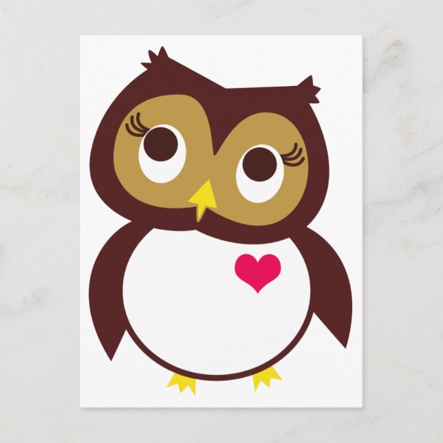 Cartão Postal Whoo ama-o (Frente)