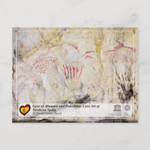 Cartão Postal WHS da UNESCO - Caverna El Pindal / Cueva del Pind