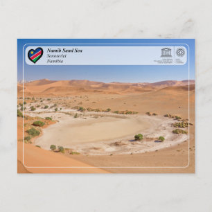 Cartão Postal WHS da UNESCO - Mar de Areia Namib