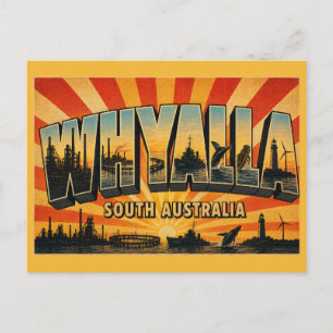 Cartão Postal Whyalla Austrália Meridional Cidade do Aço Arte Vi