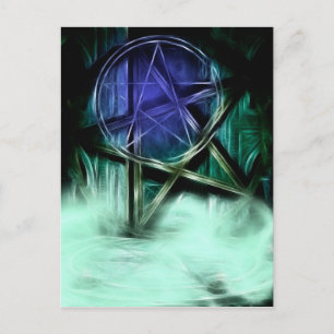Cartão Postal Wiccan Mist Manipulação Fractal