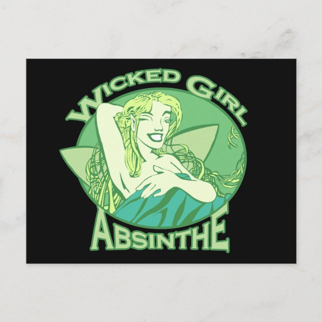 Cartão Postal Wicked Girl Absinthe (Frente)