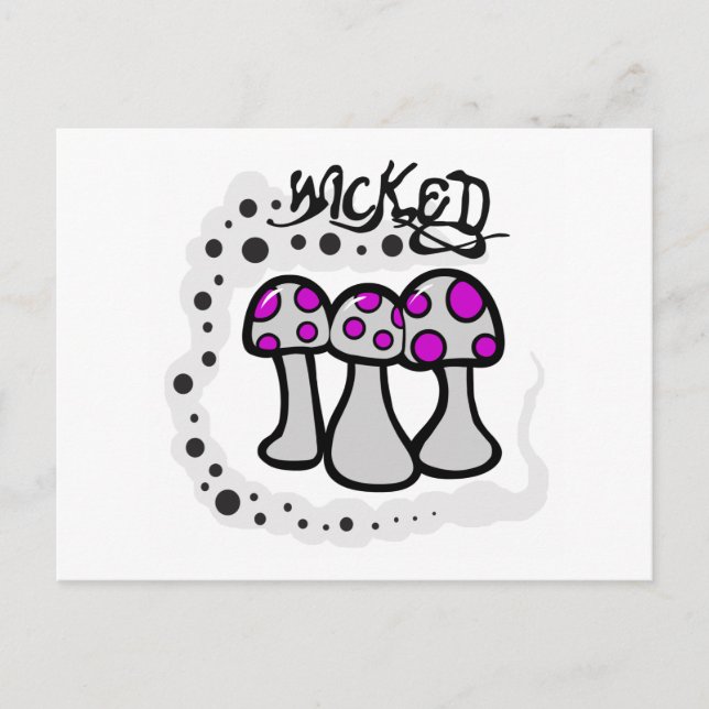 Cartão Postal Wicked Mushroom (Frente)