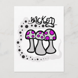 Cartão Postal Wicked Mushroom