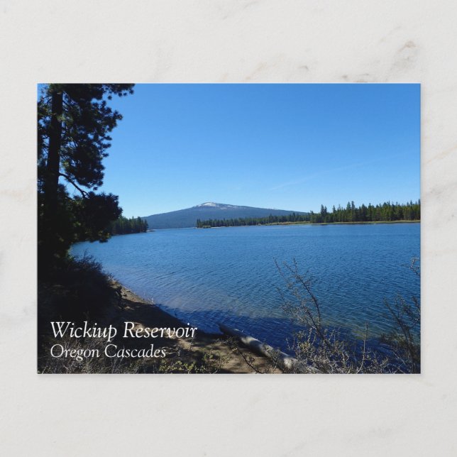 Cartão Postal Wickiup Reservoir, Oregon (Frente)