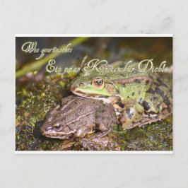 Cartão Postal Wie gewünscht: Ein paar Kröten für Dich!