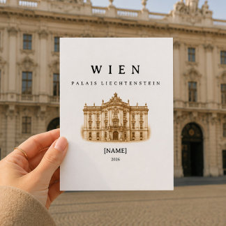 Cartão Postal Wien Palais Liechtenstein | Name & Jahr