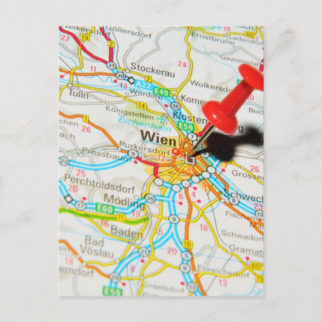 Cartão Postal Wien, Viena, Áustria (Frente)