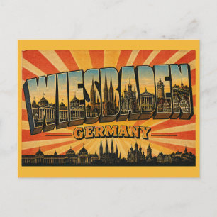 Cartão Postal Wiesbaden Alemanha Kurhaus